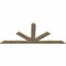 Ekena Millwork Saratoga Rough Sawn Timber Gable Bracket, Douglas Fir, 96"W x 40"H x 2"D x 6"F, 10/12 Pitch GBW096X40X0206SAR00RDF - alternate 5